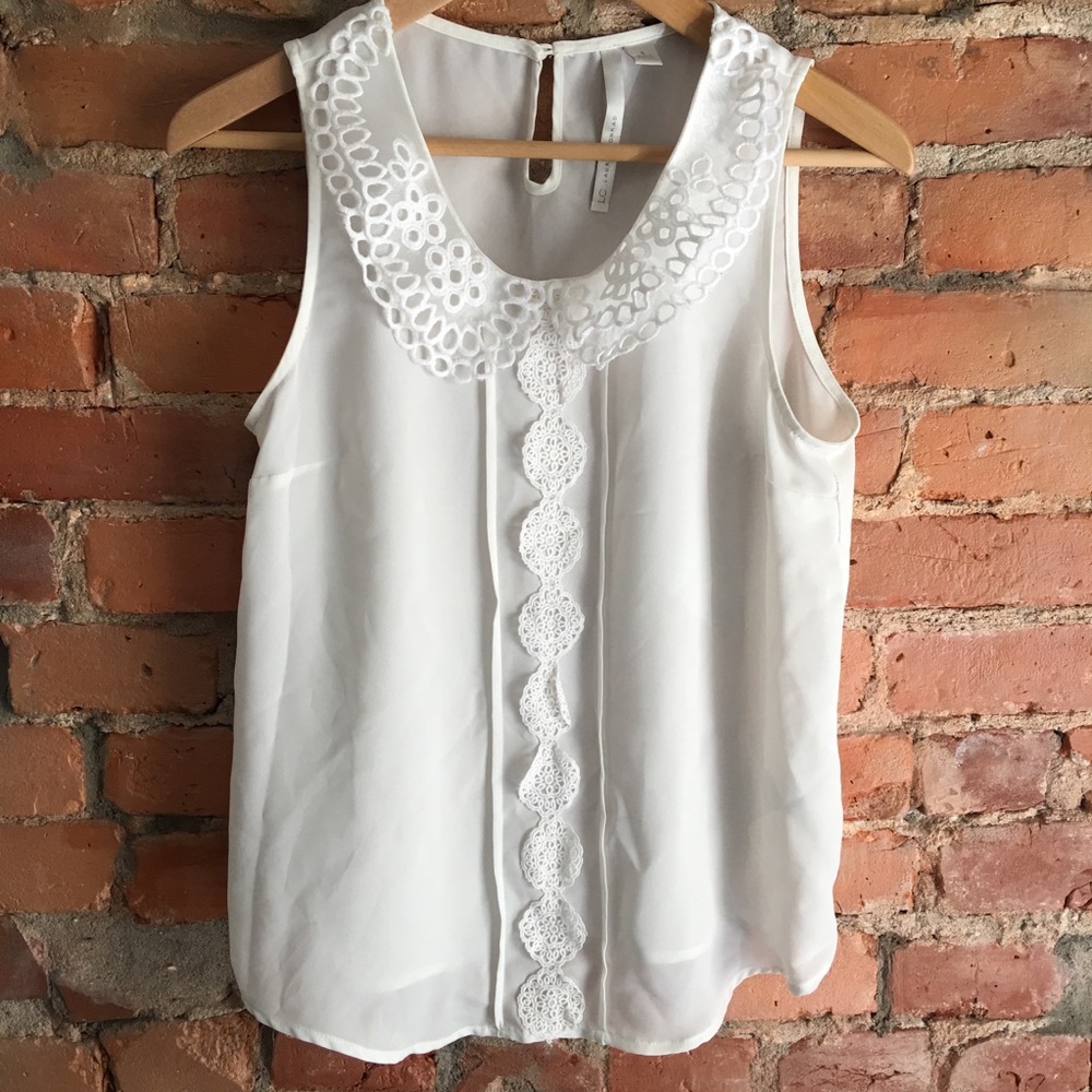 Lauren Conrad EUC Peter Pan collar camisole